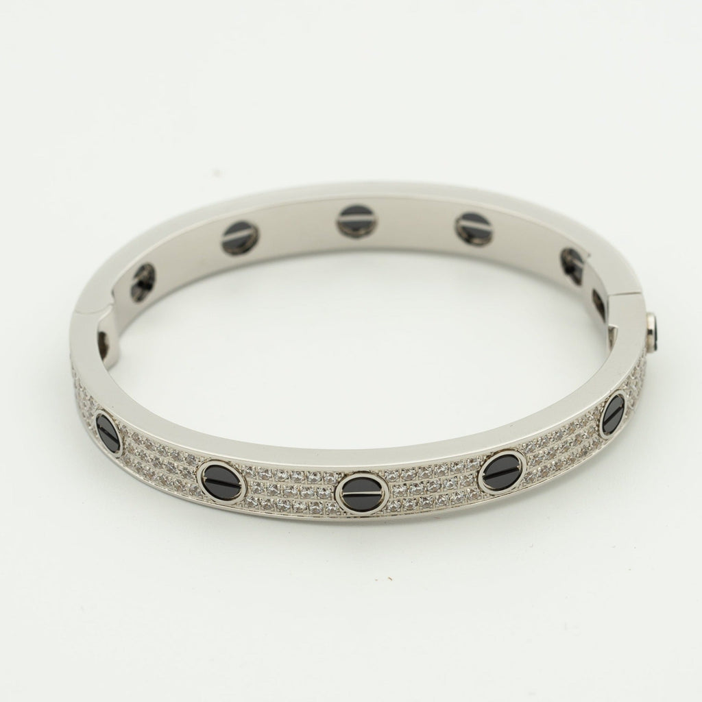 [Plus&Max]LOVE BRACELET 6.1MM DIAMOND-PAVED CERAMIC