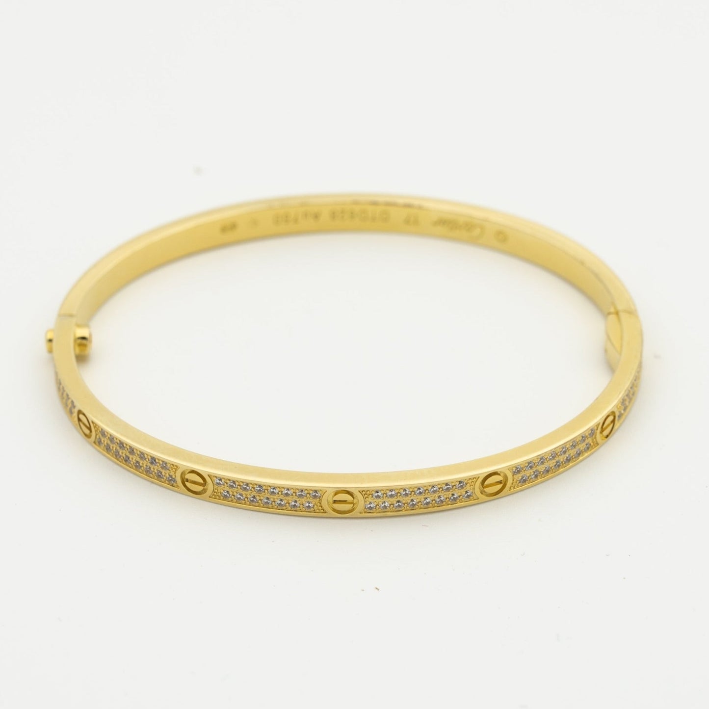 [Max Jewelry ]LOVE BRACELET 3.65MM DIAMOND-PAVED