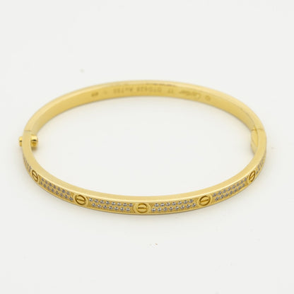 [Max Jewelry ]LOVE BRACELET 3.65MM DIAMOND-PAVED