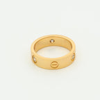 [Plus&Max]LOVE RING 5.5MM 3 DIAMONDS PINK GOLD