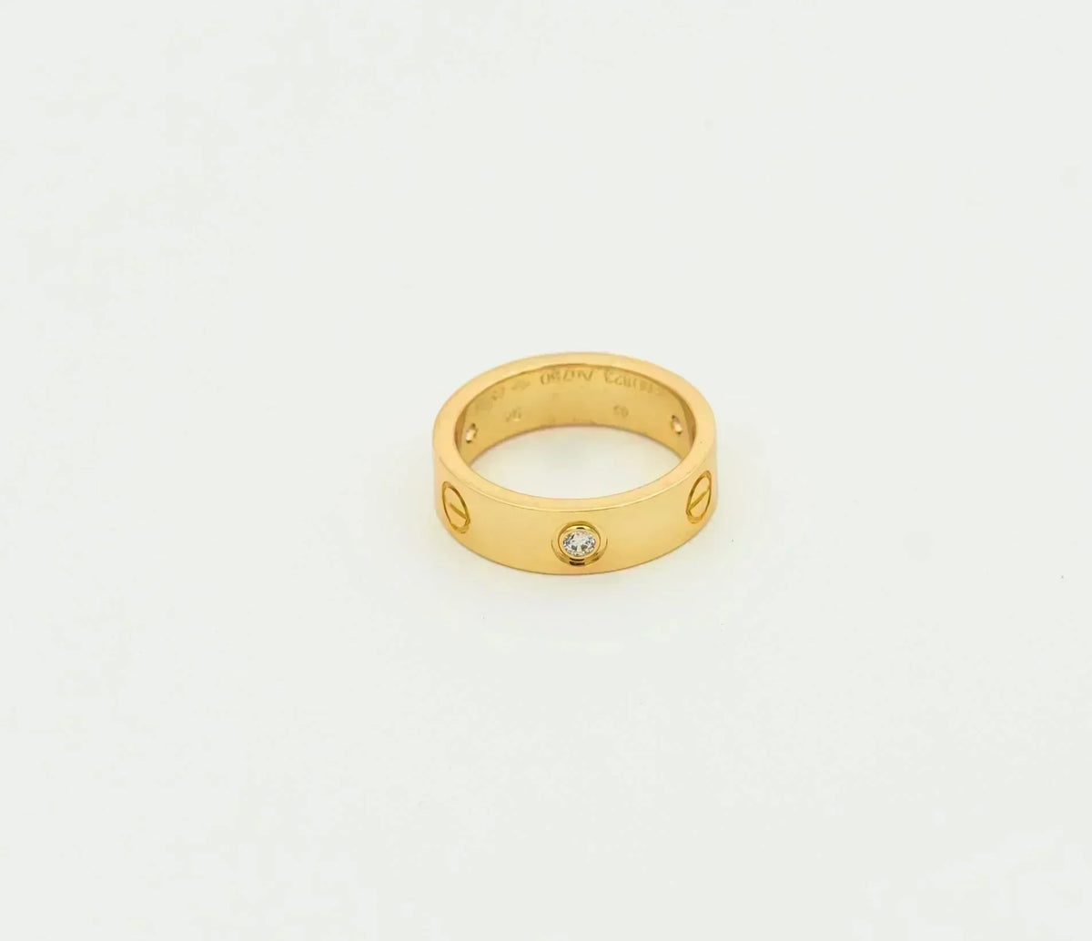 [Plus&Max]LOVE RING 5.5MM 3 DIAMONDS GOLD