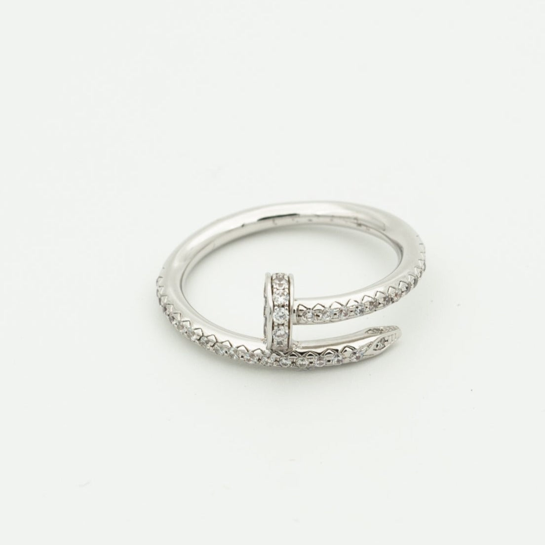 [Max Jewelry ]JUSTE RING 1.8MM SILVER DIAMONDS