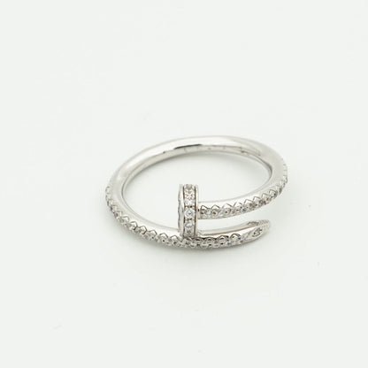 [Max Jewelry ]JUSTE RING 1.8MM SILVER DIAMONDS