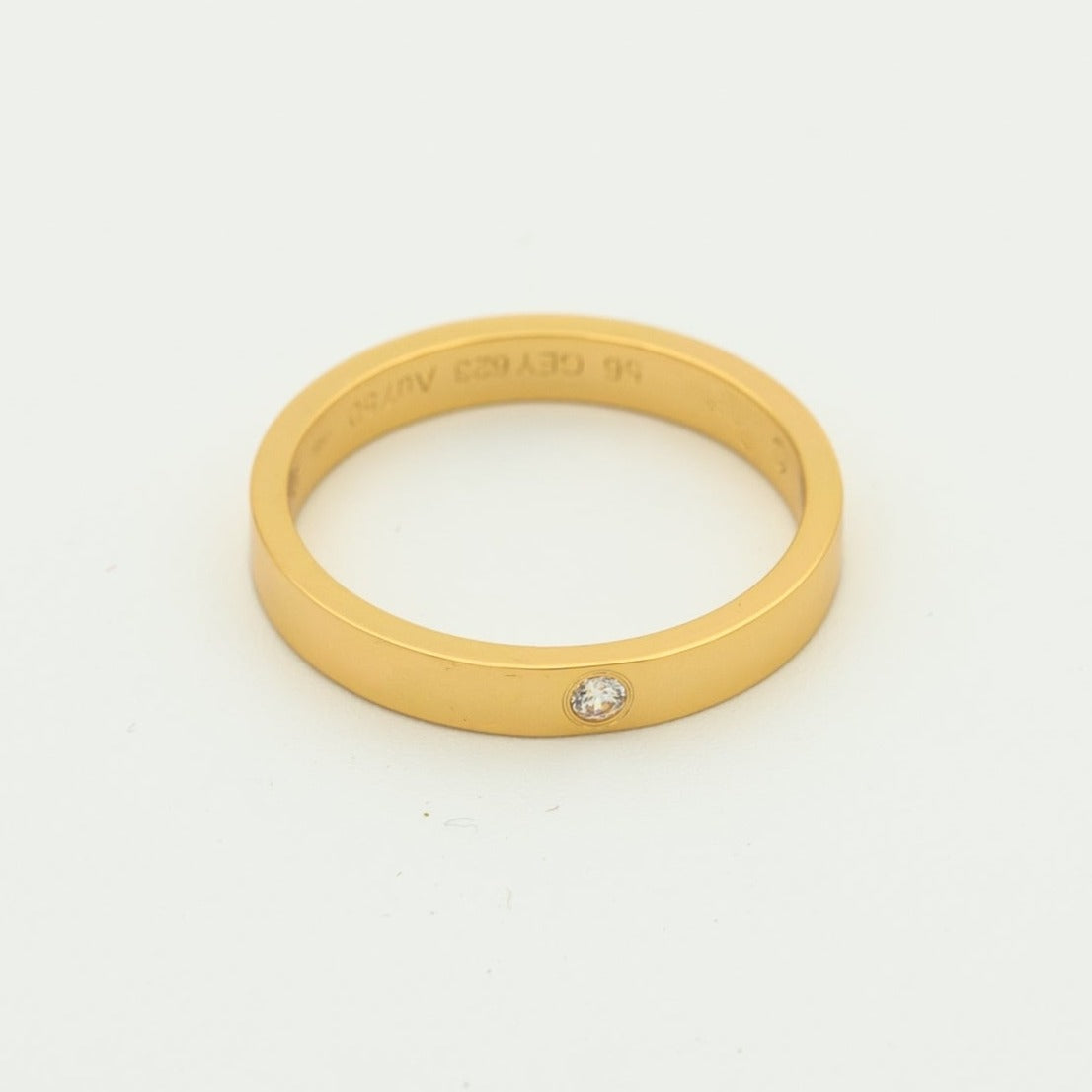 [Max Jewelry ]LOVE RING 4MM 1 DIAMOND