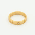 [Plus&Max]LOVE RING 4MM 1 DIAMOND PINK GOLD