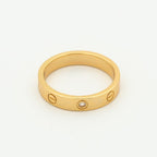 [Plus&Max]LOVE RING 4MM 1 DIAMOND PINK GOLD