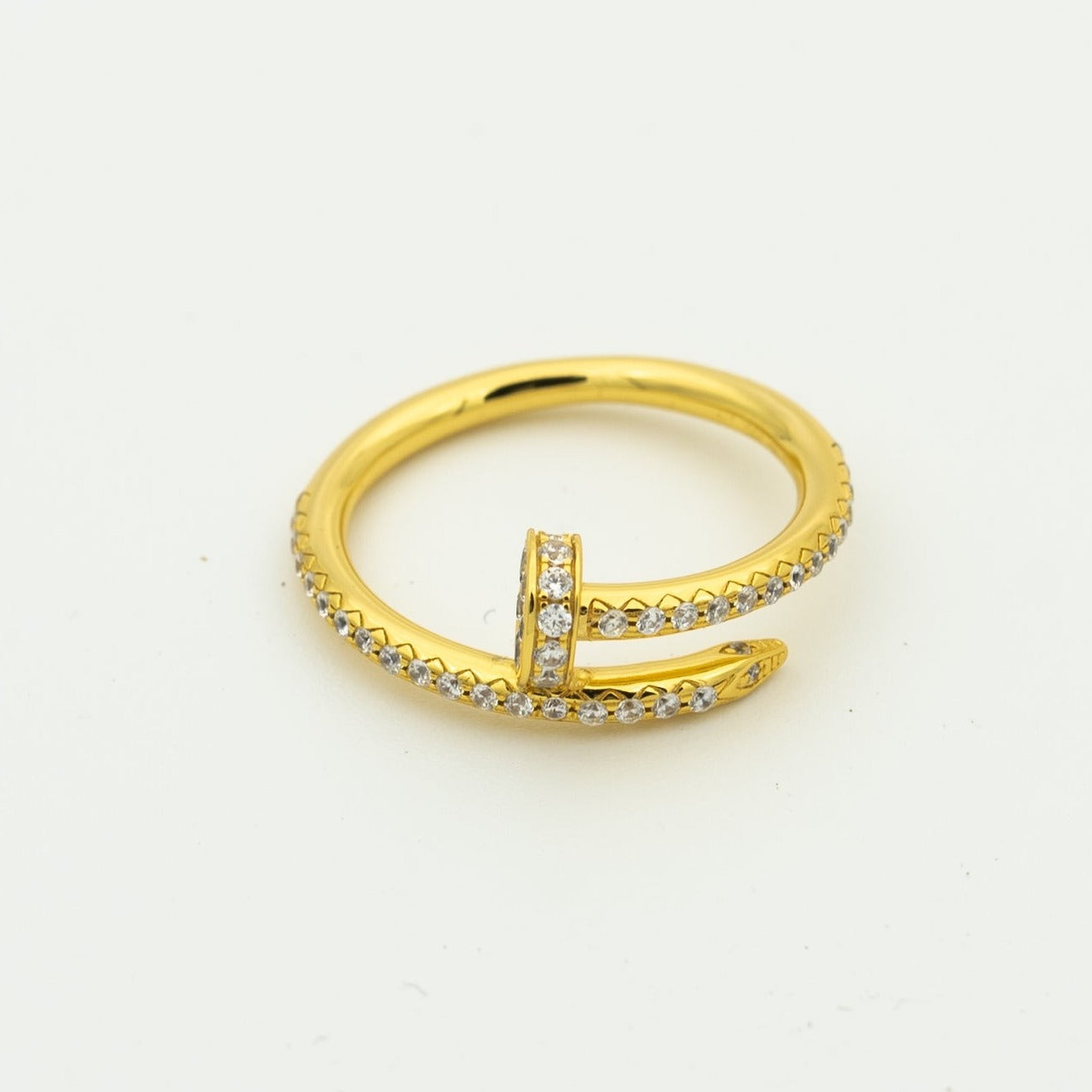 [Max Jewelry ]JUSTE RING 1.8MM GOLD DIAMONDS