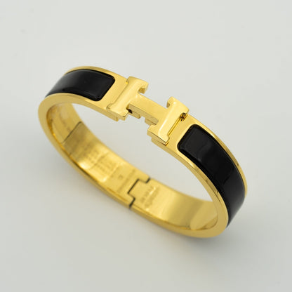[Max Jewelry ]H BLACK BRACELET