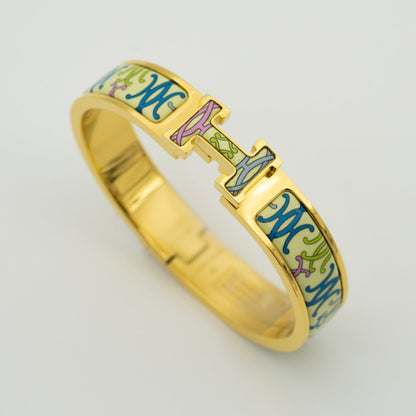[Max Jewelry ]H BRACELET BEIGE MULTICOLOR