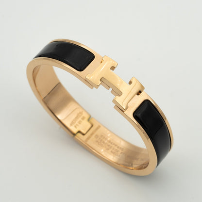 [Max Jewelry ]H BLACK BRACELET