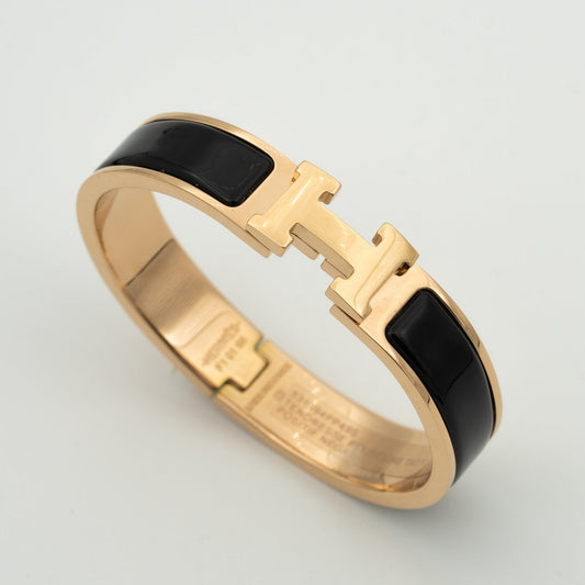 [Max Jewelry ]H BLACK BRACELET