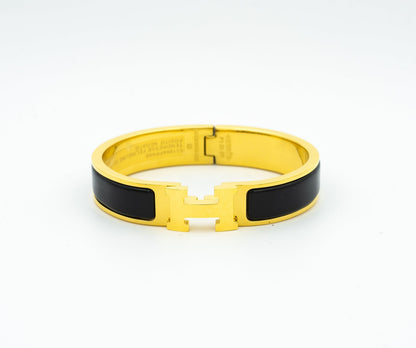 [Max Jewelry ]H BLACK BRACELET