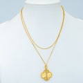 [Plus&Max]CLOVER 25MM PEDANT NECKLACE GOLD