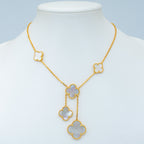 [Plus&Max]CLOVER MOTHER OF PEARL NECKLACE 6 MOTIF