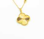 [Plus&Max]CLOVER 25MM PEDANT NECKLACE GOLD