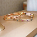 [Plus&Max]Classic 6.1mm Love Bracelet 10-Diamond Multicolor