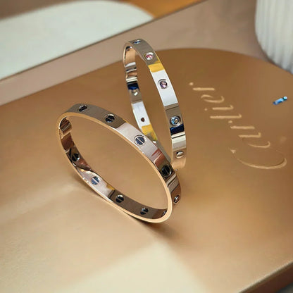 [Plus&Max]Classic 6.1mm Love Bracelet 10-Diamond Multicolor