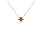 [Plus&Max]STAR NECKLACE PINK GOLD 1 DIAMOND