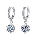 [Plus&Max]CLASSIC 6-PRONG MOISSANITE DROP EARRINGS