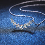 [Plus&Max]MINIMALIST CURVED SMILE MOISSANITE NECKLACE