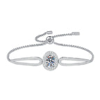 [Plus&Max]"PIGEON'S EGG" TEARDROP MOISSANITE BRACELET