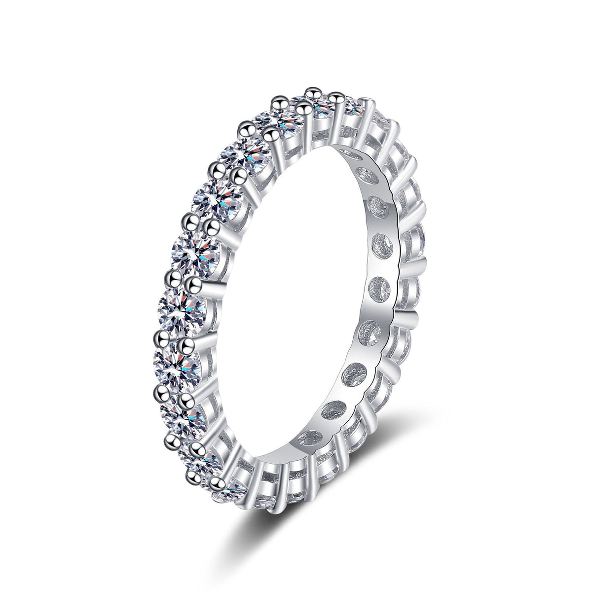 [Plus&Max]LUXURIOUS 2.2 CARAT FULL ETERNITY MOISSANITE RING