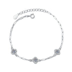 [Plus&Max]TRIPLE-CLOVER MOISSANITE BRACELET