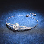[Plus&Max]"PIGEON'S EGG" TEARDROP MOISSANITE BRACELET