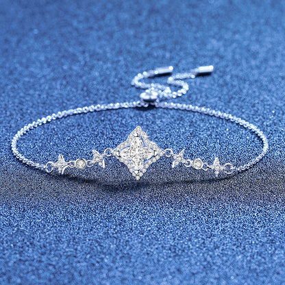 [Plus&Max]MARQUISE-CLOVER MOISSANITE BRACELET