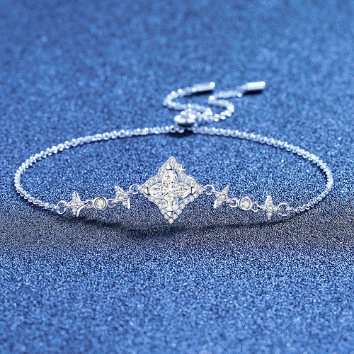 [Plus&Max]MARQUISE-CLOVER MOISSANITE BRACELET