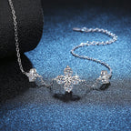 [Plus&Max]CLOVER LUCKY CHARM MOISSANITE BRACELET