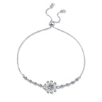 [Plus&Max]RADIANT ICY CRYSTAL SUNFLOWER MOISSANITE BRACELET
