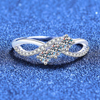 [Plus&Max]INTERTWINING LOVE MOISSANITE RING