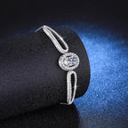 [Plus&Max]"PIGEON'S EGG" TEARDROP MOISSANITE BRACELET