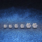 [Plus&Max]SIX-PRONG MOISSANITE EARRINGS