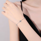 [Plus&Max]TRIPLE-CLOVER MOISSANITE BRACELET