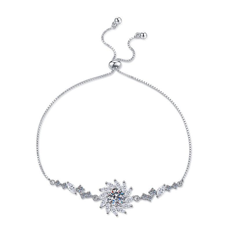 [Plus&Max]RADIANT SUNFLOWER MOISSANITE BRACELET