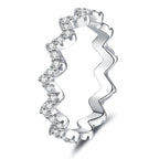 [Plus&Max]CHIC WAVY MOISSANITE ETERNITY RING