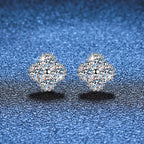[Plus&Max]ELEGANT FOUR-LEAF CLOVER MOISSANITE STUD EARRINGS