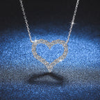 [Plus&Max]ROMANTIC HEART MOISSANITE PENDANT NECKLACE