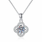 [Plus&Max]CLASSIC CLOVER MOISSANITE PENDANT NECKLACE