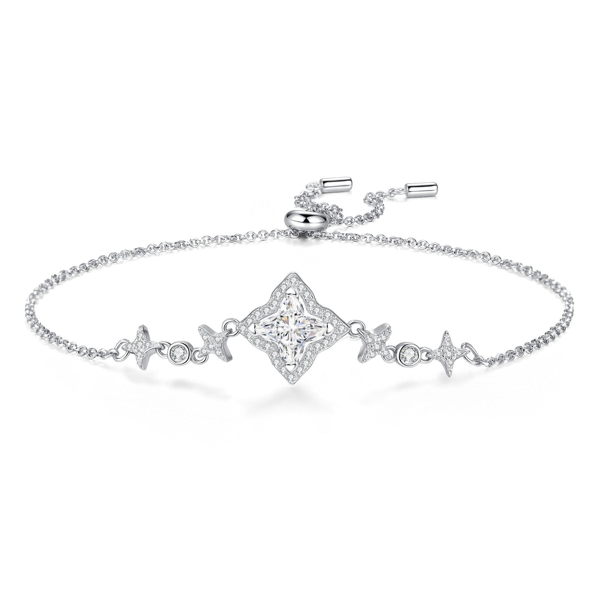 [Plus&Max]MARQUISE-CLOVER MOISSANITE BRACELET