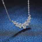 [Plus&Max]MINIMALIST CURVED SMILE MOISSANITE NECKLACE