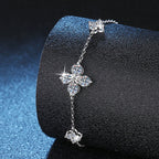[Plus&Max]CLOVER LUCKY CHARM MOISSANITE BRACELET