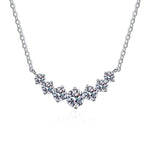 [Plus&Max]MINIMALIST CURVED SMILE MOISSANITE NECKLACE