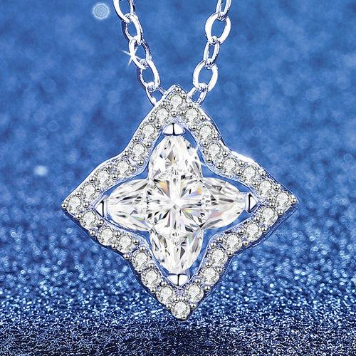 [Plus&Max]STAR-CLOVER MOISSANITE NECKLACE