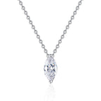 [Plus&Max]SOPHISTICATED MARQUISE-CUT MOISSANITE PENDANT NECKLACE