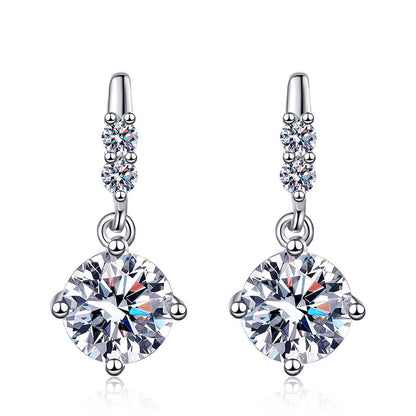 [Plus&Max]DYNAMIC TASSEL MOISSANITE DROP EARRINGS