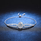 [Plus&Max]"PIGEON'S EGG" TEARDROP MOISSANITE BRACELET