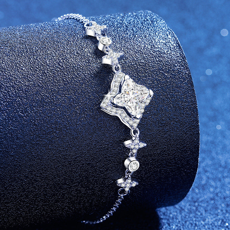 [Plus&Max]MARQUISE-CLOVER MOISSANITE BRACELET